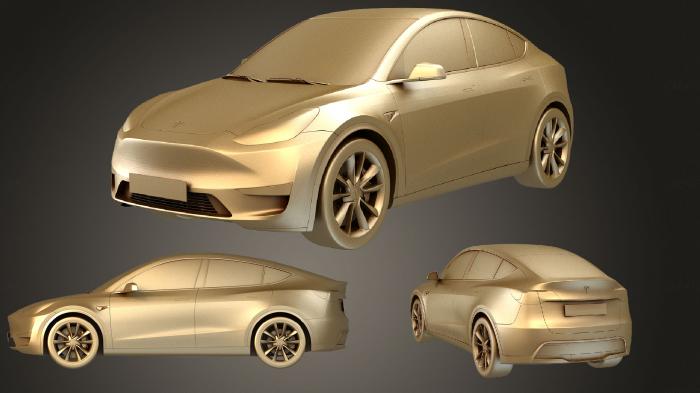 نموذج ثلاثي الأبعاد لآلة CNC السيارات والنقل تسلا واي 2021 4